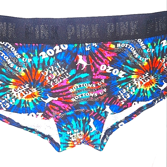 NWT VICTORIA'S SECRET PINK Tie Dye 2020 Boyshorts - Picture 6 of 9